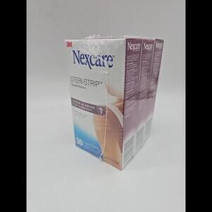 3m nexcare Steri-Strip Wound Closure, (3) 30 Sterile Strips Surgical grade